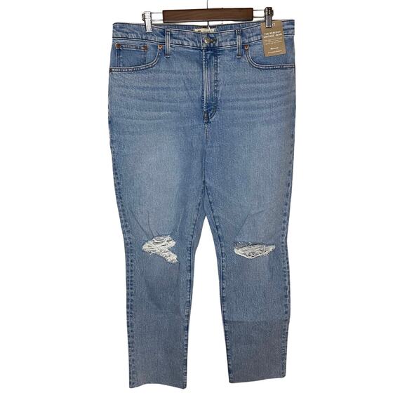 NWT Madewell The Perfect Vintage Jean | Light Wash | Distressed | Size 32 - Picture 1 of 10